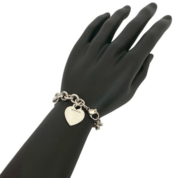 Tiffany & Co. Jewelry - TIFFANY Authentic Silver Heart Charm Bracelet